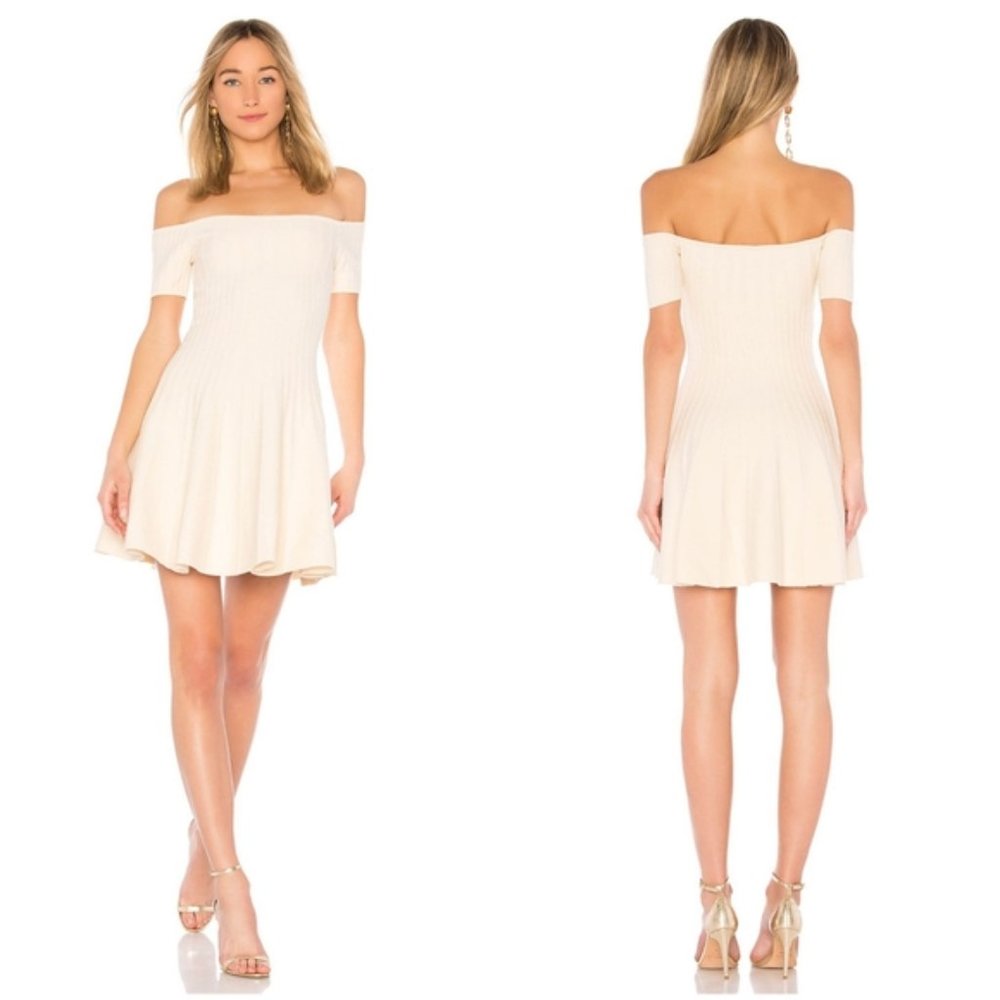 Ronny Kobo Karin Dress Ivory Size Small